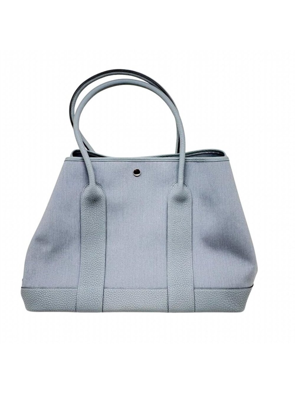 Hermes Garden Party 41 Gray Pantin Silver Toile Negonda Tote Bag